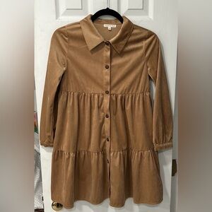 Copper Key dress girls size L- suede like soft,cord-like,feels velvety. Worn 1x